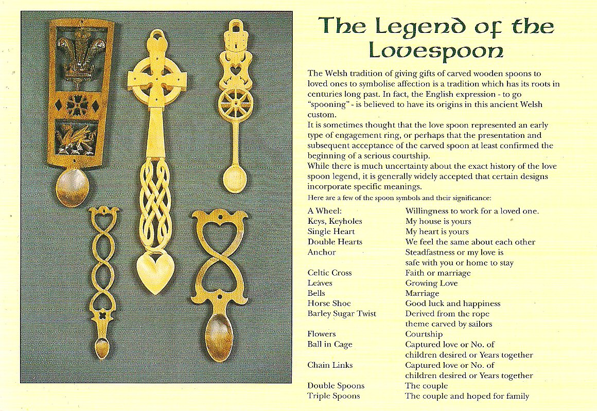 The Legend of the Lovespoon Post Card #CC177