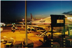 Our plane at Heathrow