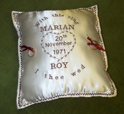 Personalised Ring Pillow