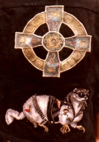 Celtic Cross and Smokin Weasel Patch