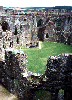 Larger photo of inside the keep