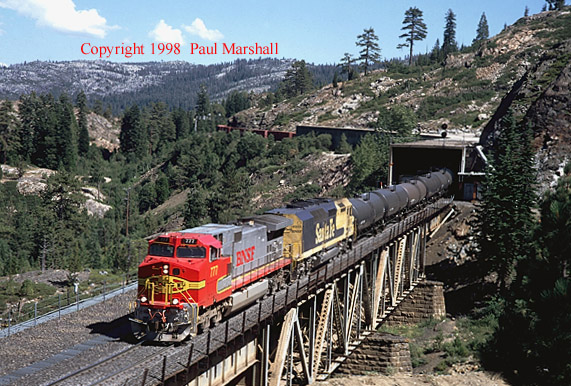 Dash 9 on Donner Pass Aug 1998