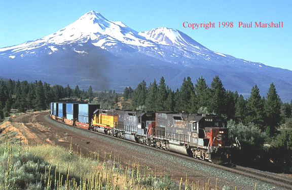 SD40T-2 at Cougar Aug 1998