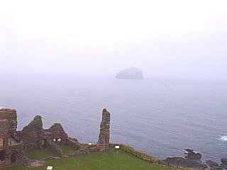 Bass Rock in the sea mist