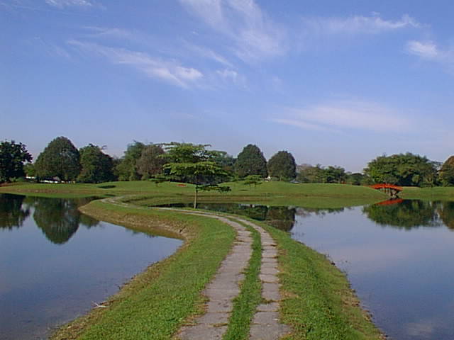 Path between two lakes, Taiping, Malaysia