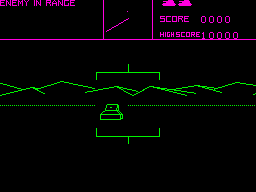 BATTLEZONE screen