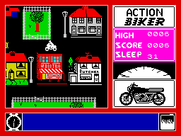 ACTION BIKER screen