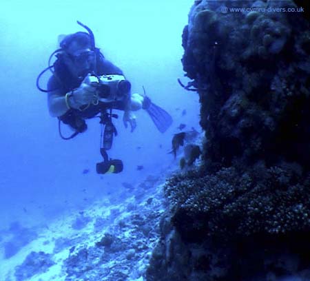 Fred with camera Maldives