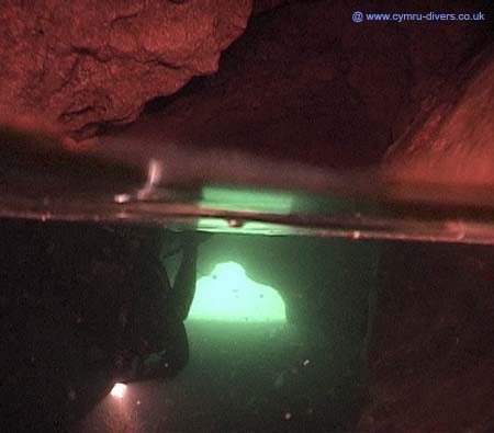 In cave