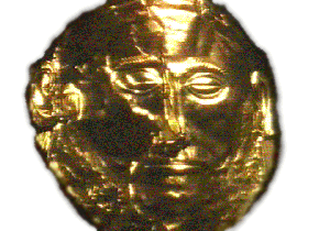 [The golden mask of Agamemnon]