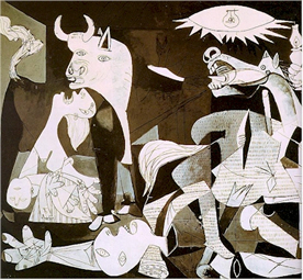 Picasso's Guernica detail