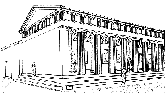 [Picture of the Stoa Poikile]