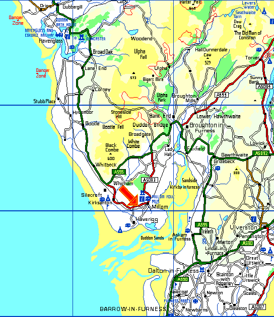 Millom map