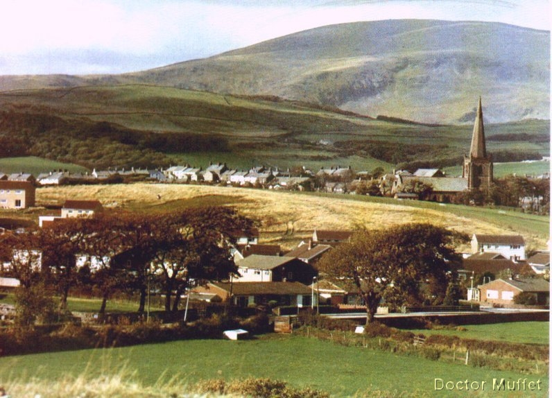 Millom and Black Combe (600 metres) looking North West