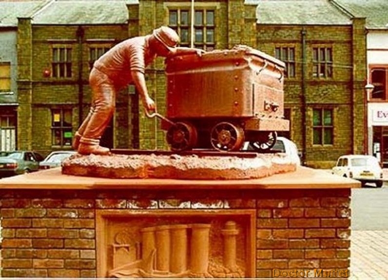 The Millom Miner in the Market Square