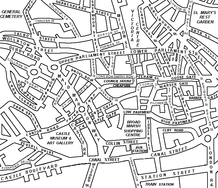 Map of City Centre pic. 28Kb
