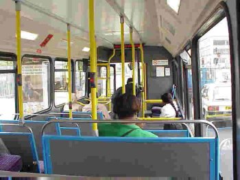 A Yellow Bus between Hackney and Stratford - East London