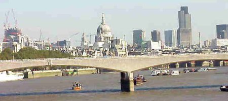 View East from Hungerford Bridge