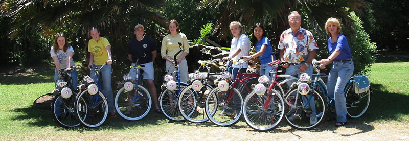 Mike Schneider, family, friends, and Bike Bugs