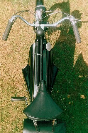 Top view showing the 'air scoop' engine covers