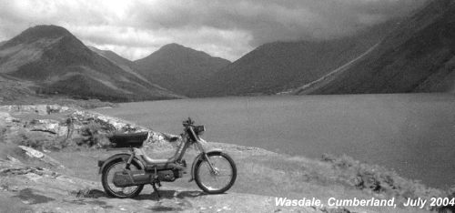 The Garelli Basic in Wasdale, Cumbria, July 2004