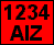 Example registration plate