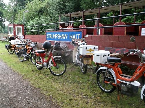 Bikes parked at Strumpshaw