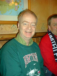 Screacher's been beaten up by a gang of field mice , A gardening accident he says...