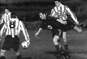 Paul knight  did well but was replaced by super sub, James Coppinger