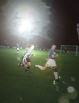  Is  it a bird ? is it a plane? NO IT'S a UFO checking out the players on display tonight. Are they too interested in some of our player? If so who?