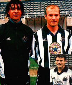 Gullit in New Traning gear, Lee in away shirt 99/2000