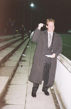 Our intrepid reporter is well kitted out for the task in hand