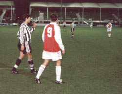 Aaron hughes marking Anelka is it?