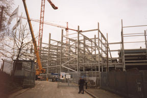 the corner behind the SKY box.