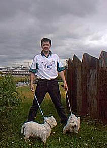 A Hard blerk with two savage beasts.