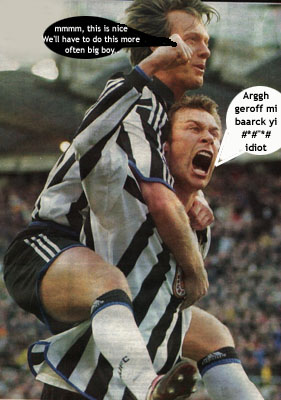 large Duncan does his back in!