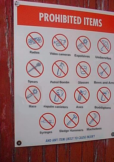 The prohibited list