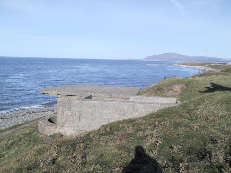 Searchlight emplacement, Earnse Point, near North Scale.