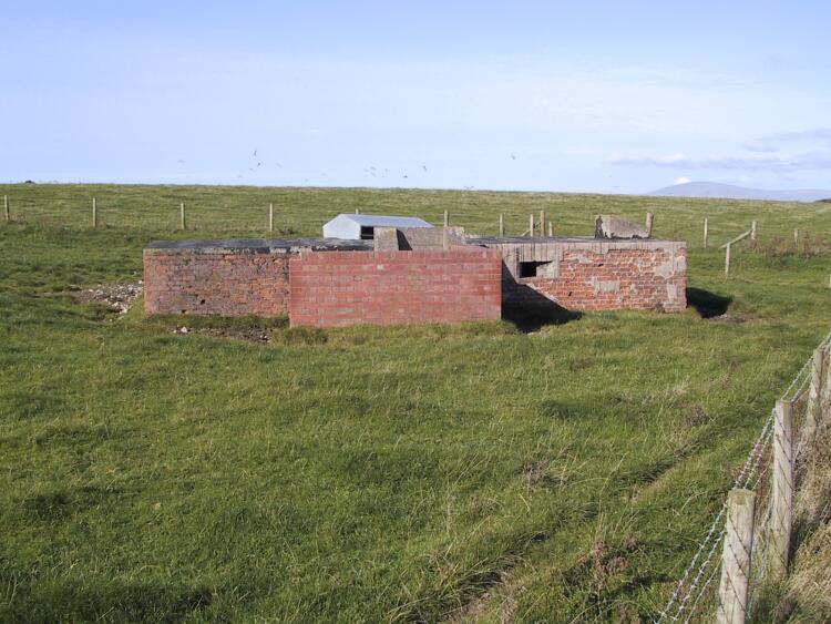 Wylock marsh control bunker looking north.