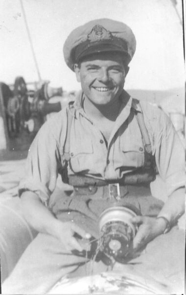 Lieutenant Bert Blackmore, RNVR.