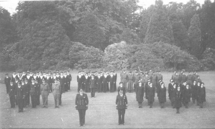 WRENS on parade at Holmrook Hall.