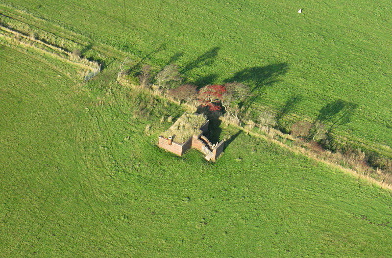 Aerial view looking north-west.