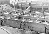 Rectangular and settling tanks.