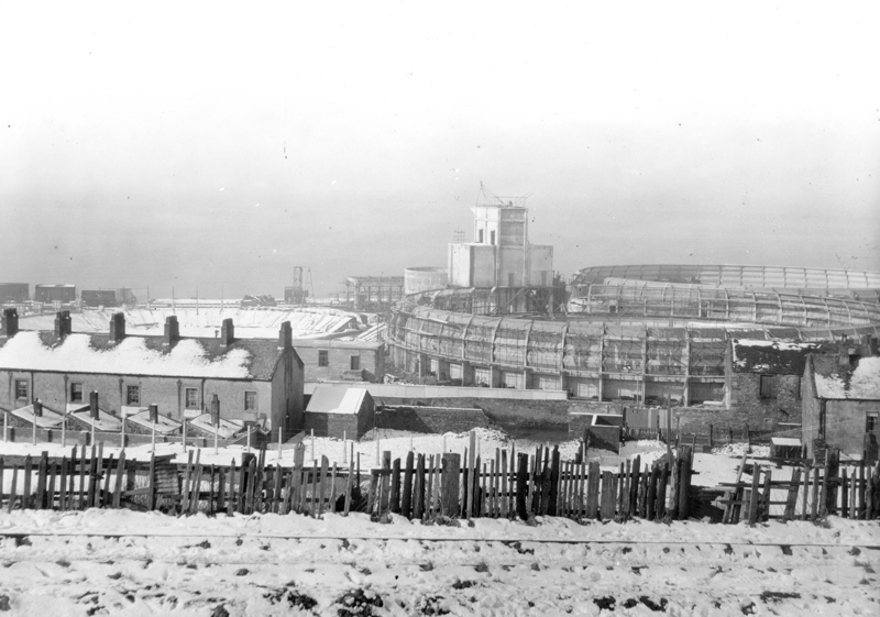 Looking out to sea over the settling tanks and slaker unit, 22nd February 1941.