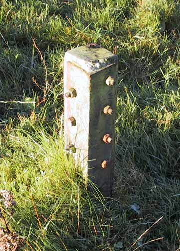 Tower support angle iron.
