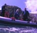 Divers on boat