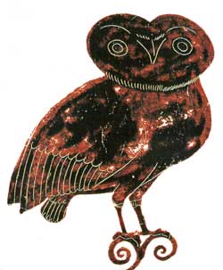 an owl from 5th century Athens