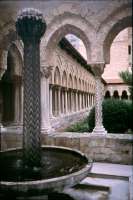 Moorish fountain and cloister at Monreale