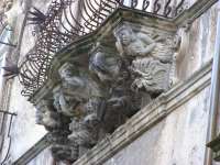 Ragusa - balcony on Palazzo Cosentini