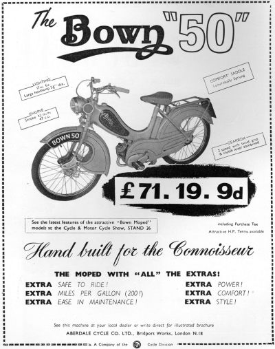 Bown advert, 1956
